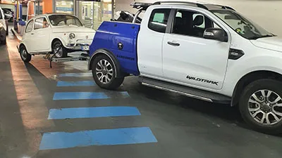 remorquage parking sous sol